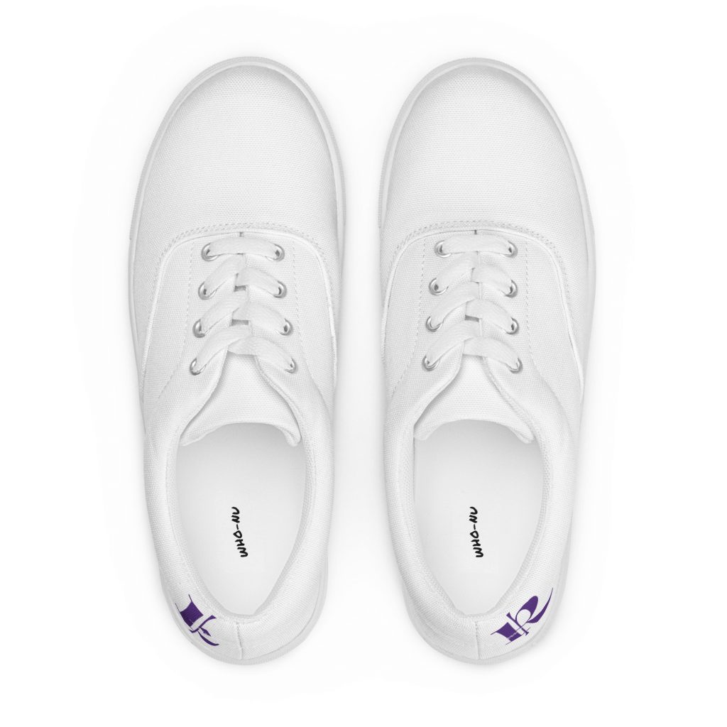 Women’s lace-up canvas shoes