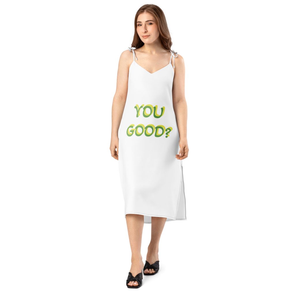 Tie-strap midi dress
